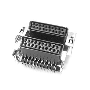 7006 SERIES SCART CONNECTOR DUAL PORT WITH SHELL