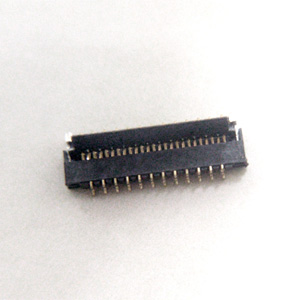 0.3mm ZIF FPC 0.3mm ZIF FPC R/A SMT BOTTOM CONTACT EASY-ON TYPE H=1.0mm BLACK, ROHS